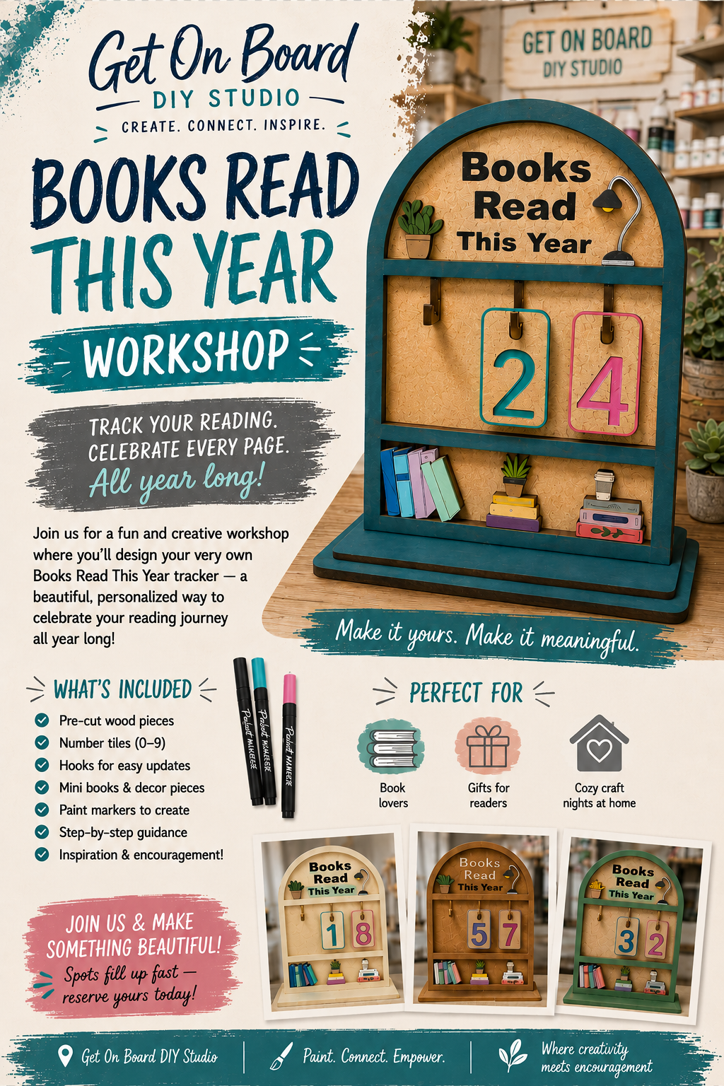 Wednesday, 6/10 @ 6:30pm  Books Read This Year tracker workshop