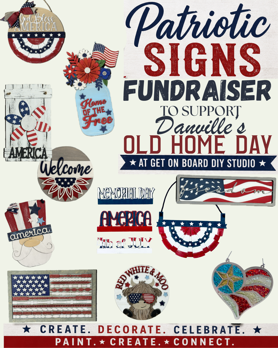 Danville's Old Home Day Patriotic Sign Fundraiser Tuesday 6/30 @ 6:00